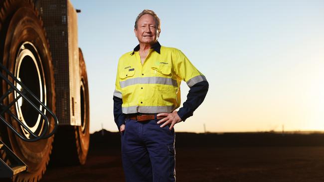 Andrew Forrest is effectively asking his shareholders to back him in his green-energy vision. Picture: Rohan Kelly