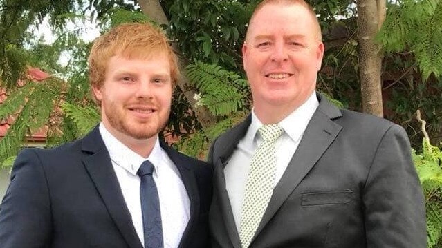 Jaydon Beveridge (left) pictured with his father, former Illawarra Hawks coach, Rob Beveridge. Picture: Facebook