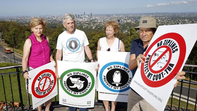 The Mt Coot-tha Zipline project has been controversial in the community. Picture: AAP/Josh Woning