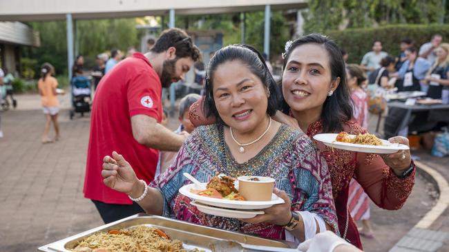 Territorians enjoying a Red Cross event in Darwin, June 2024. Picture: Pema Tamang Pakhrin