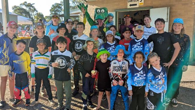 All the Territory riders together ahead of round 3 of Track Attack at Knox BMX Club. Picture: Facebook