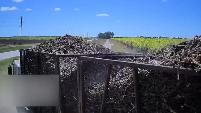 CCTV from one of Wilmar’s Burdekin sugar-cane locomotives captures detailed footage of a haul-out truck colliding with a cane train, after failing to give way at an occupational crossing. (Picture 2/3)