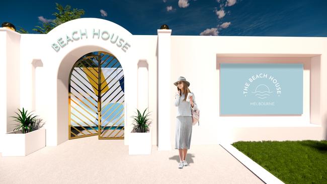 Melbourne’s new cocktail beach zone will stretch from Batman Ave to Tennis HQ, with a redeveloped dining precinct also planned. Picture: Supplied