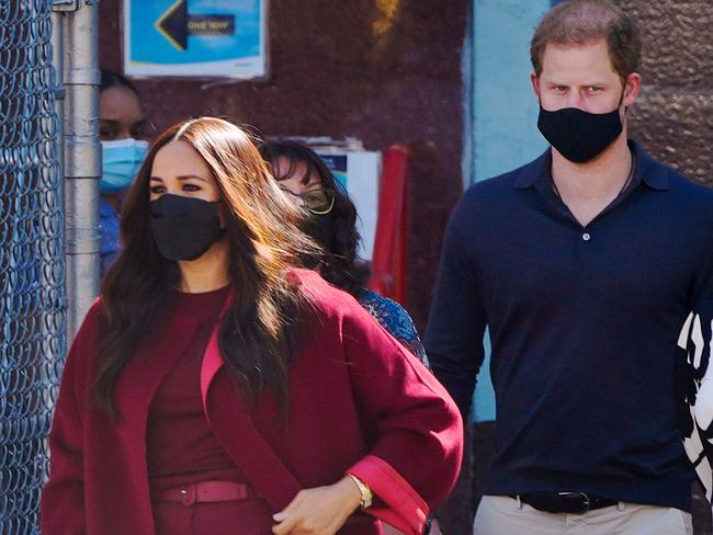 Meghan Markle and Prince Harry during a visit to New York. Picture: Gotham/GC Images