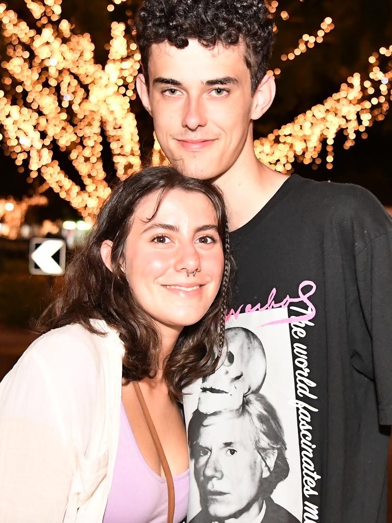 SCHOOLIES: Out and about in Noosa are Alisha Natus and Jarad Graeme. Picture: Patrick Woods.