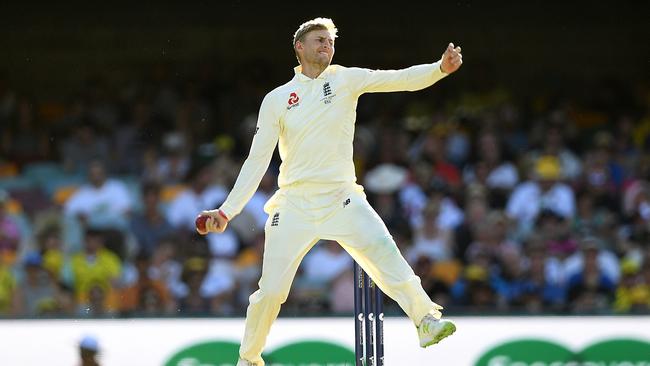 England captain Joe Root bowls during the Gabba Test, something he may have to do plenty more of in Adelaide.