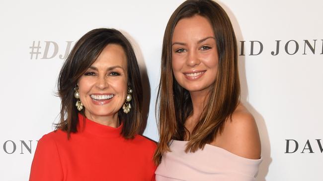 Lisa Wilkinson and daughter Billi FitzSimons arrive for the David Jones Spring/Summer 2017 collection launch.