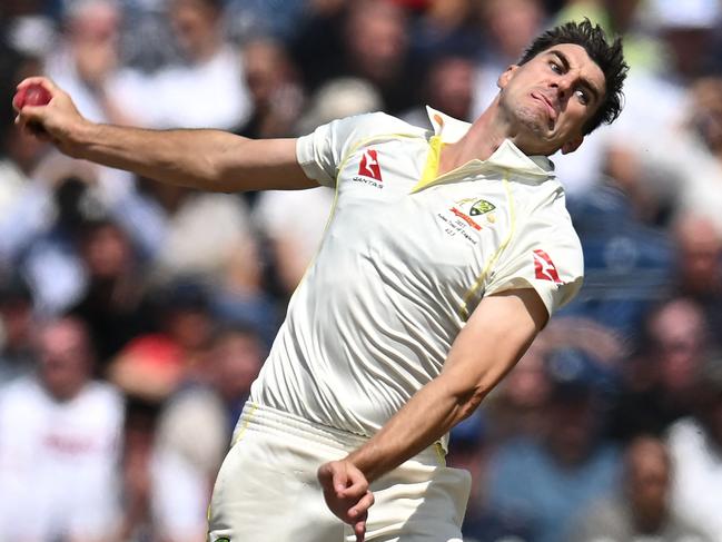 Australian Pat Cummins can lead his team to a first Ashes series win in England for 22 years in the series finale at The Oval. Picture: Oli Scarff /AFP