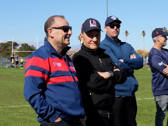 The Vegas 9's tournament during a Phil "Buzz" Rothfield interview with Chairman of the Sydney Roosters Nick Politis. Picture:DTTV