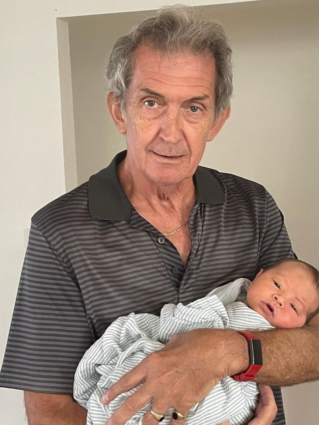 Royston Martin with his grandson Ziggy.