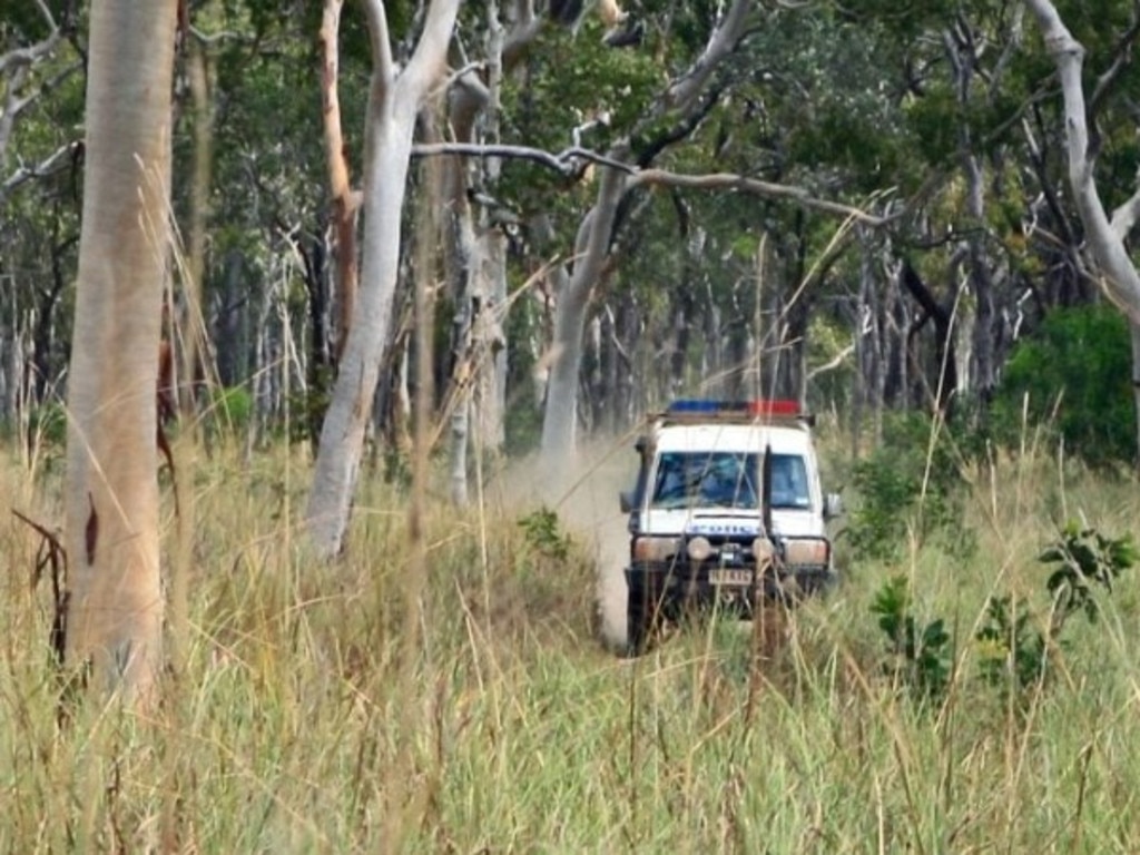 A Queensland Police vehicle traversing the bush (Photo: QLD Police)