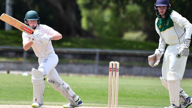 Iona College batsman Zayne Thomas. Picture, John Gass