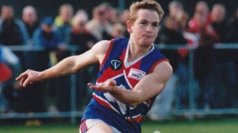 Michael Cullen drives the ball forward. Picture: MORNINGTON FC