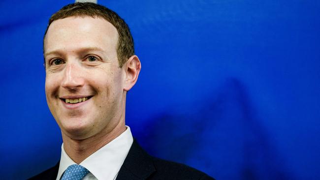 Facebook founder and CEO Mark Zuckerberg. Picture: AFP