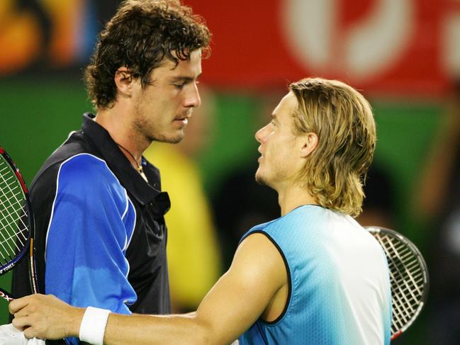 Marat Safin and Lleyton Hewitt met in the 2005 Australian Open Mens final.