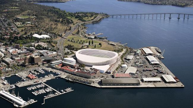 FIRST LOOK: New designs of what Hobart's new AFL stadium at Macquarie Point could look like. Images supplied by AFL