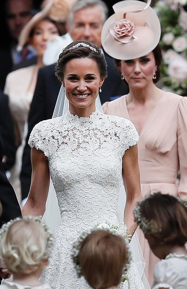 Pippa Middleton on her wedding day. Picture: AFP