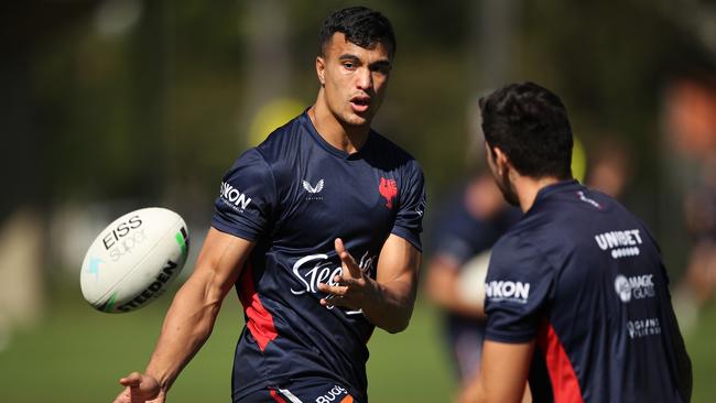 Joseph Suaalii will make his NRL debut for the Roosters against the Broncos. Picture: Matt King/Getty Images