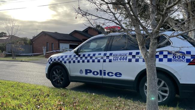 Police are searching for clues after a man’s body was found at a reserve on Brice Ave in Mooroolbark. Picture: Liam Beatty