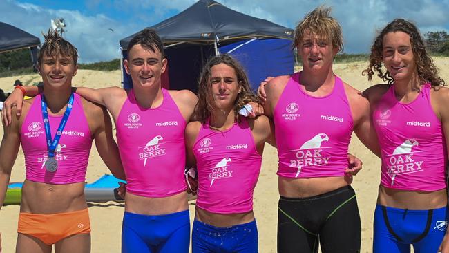 Some of the successful Warilla Barrack-Point SLSC athletes from the 2024 Country Champs. Picture: WBPSLSC Facebook