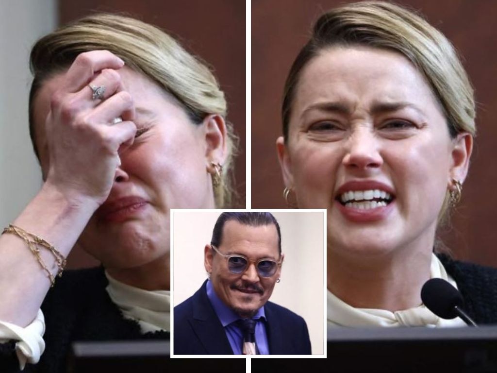 Johnny Depp kept his cool as Amber Heard’s “ice cold’ performance left the jury believing she had “crocodile tears”. Picture: Supplied.