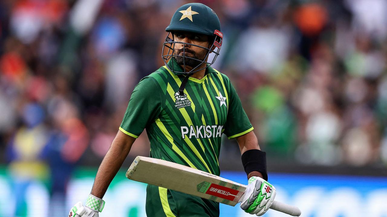 Babar Azam has found himself at the centre of internet controversy. Picture: AFP