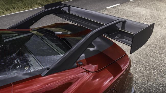 The Mustang GTD has an active wing with ‘swan neck’ mounts. Photo: Supplied