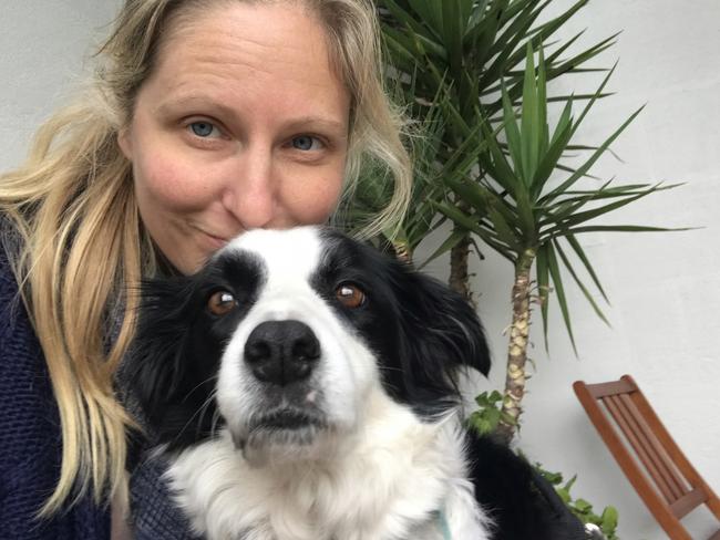 Sarah McDowell with dog Cali. Picture: Supplied