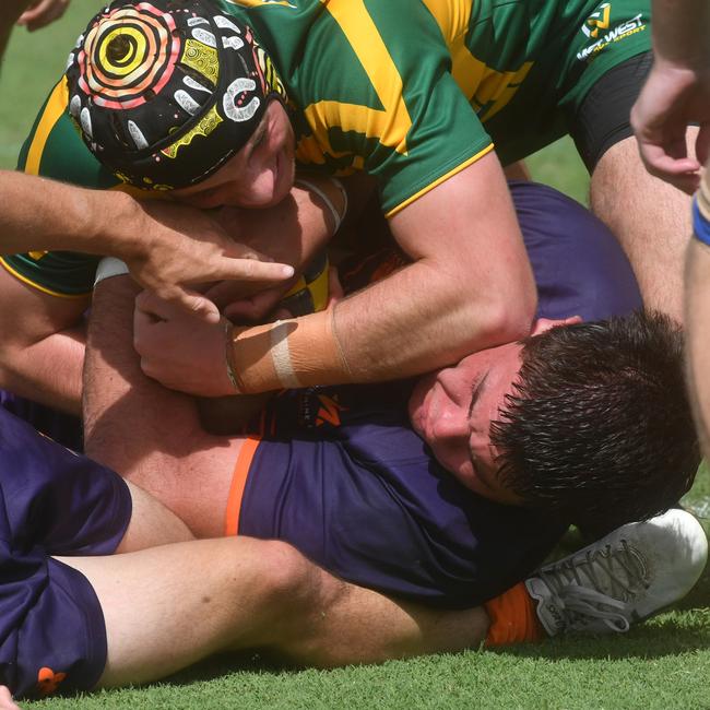 QLD Rugby Union State Championships (17-18 years boys) at the Townsville Sports Precinct. Friday May 23. Sunshine Coast against Metro West. Picture: Evan Morgan