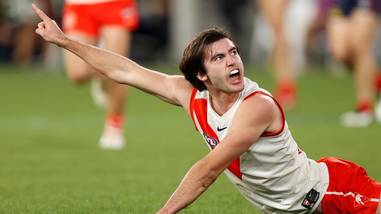 Logan McDonald played a big role in Sydney’s upset of the first-placed Demons. Picture: Getty Images