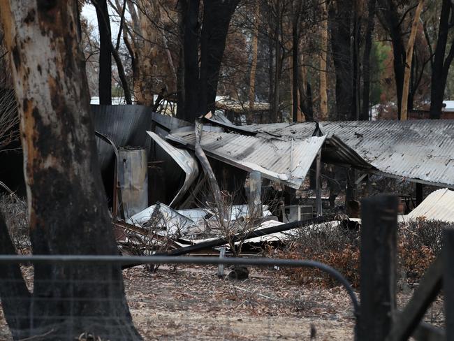 General photos of Yarran Road in Bargo where bushfire has torn through and destroyed property recently. This property is about 100 meters down the road from the poultry farm which was targeted by animal activists overnight.