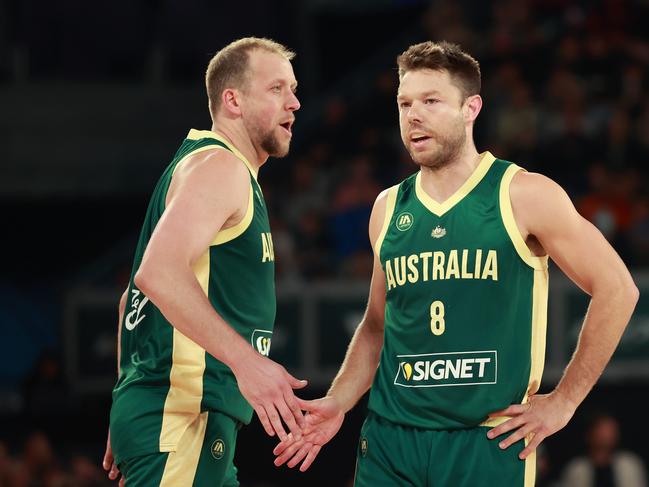 Matthew Dellavedova and Joe Ingles were both selected. (Photo by Kelly Defina/Getty Images)