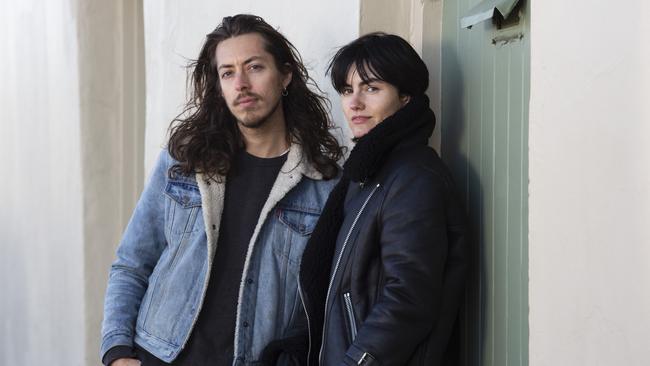 Isabella Manfredi (right) and Jack Moffitt of The Preatures will launch Labor’s music policy today. Picture by Justin Sanson.