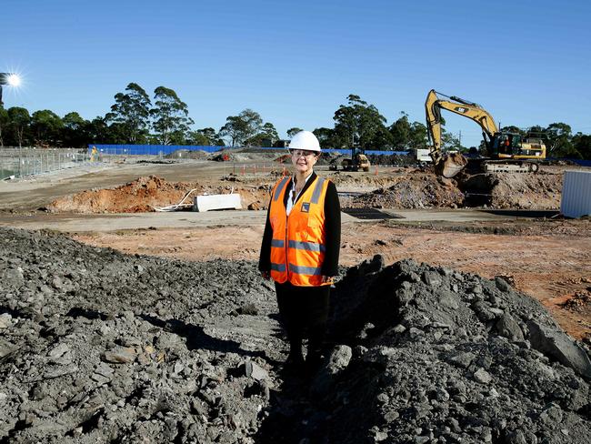 Deborah Latta, Healthscope Project Director, on the site of the new Northern Beaches Hospital less than one kilometre from the shopping centre.