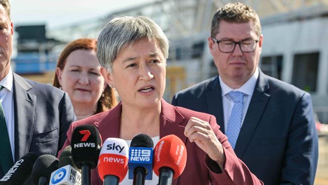 Penny Wong was given an almighty spray by Keating. Picture: NCA NewsWire / Brenton Edwards