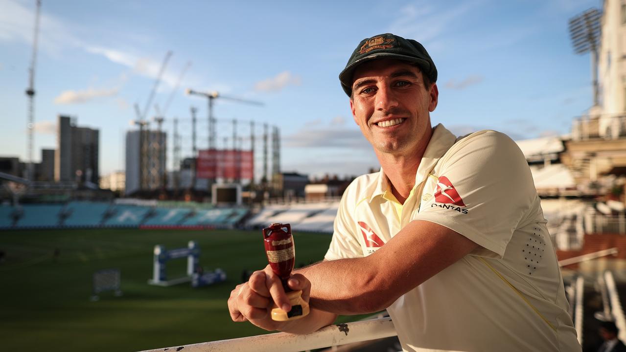 Pat Cummins after Australia retained the Ashes in England. Picture: Ryan Pierse/Getty Images