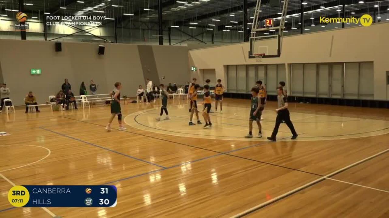 Replay: Canberra v Hills Hornets (Boys Champ 11/12th Play-Off) - 2024 Basketball Australia U14 Club Championships Day 5