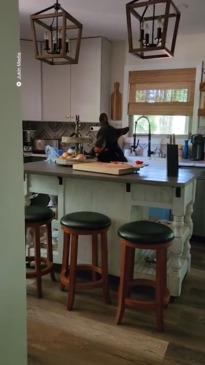 Bear refuses to leave house and takes food from the kitchen