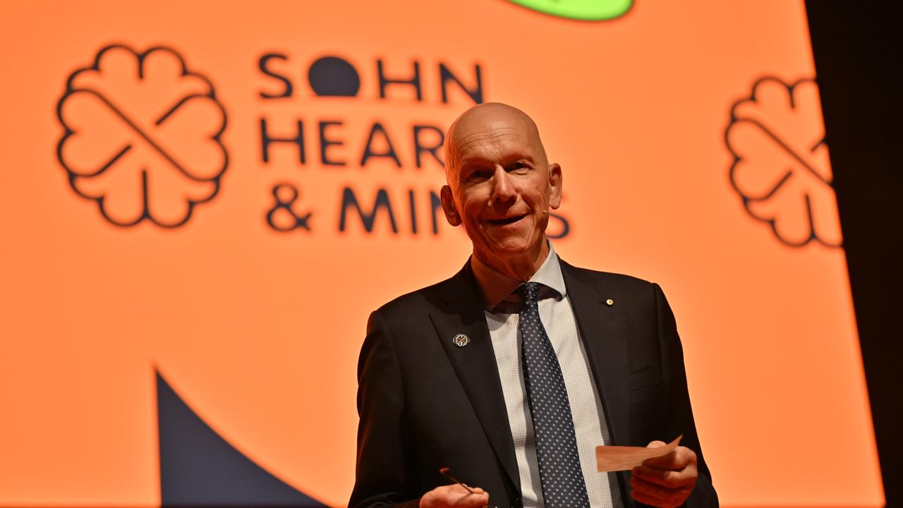 Geoff Wilson of Wilson Asset Management at the 2024 Sohn Hearts &amp; Minds conference. Picture: Ben Searcy