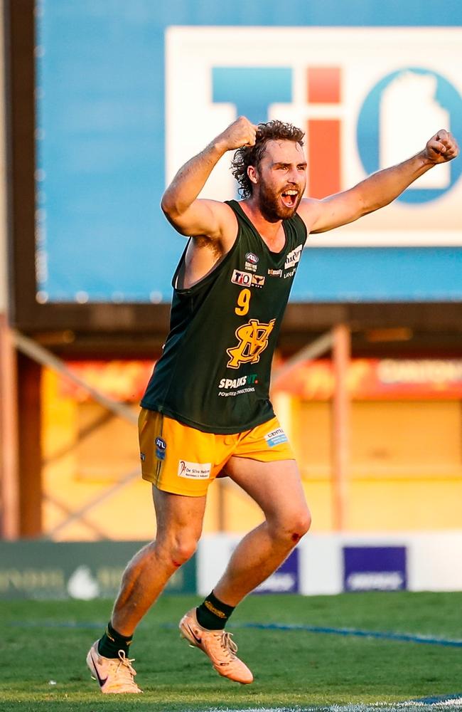 St Mary's captain Dylan Landt has had a stellar start to the 2023-24 NTFL season. Picture: Celina Whan / AFLNT Media