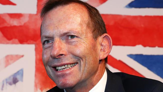 7/9/18: Former PM, Tony Abbott at the Anglo-Australian Forum organised by The Spectator Australia at Walsh Bay in Sydney. John Feder/The Australian.