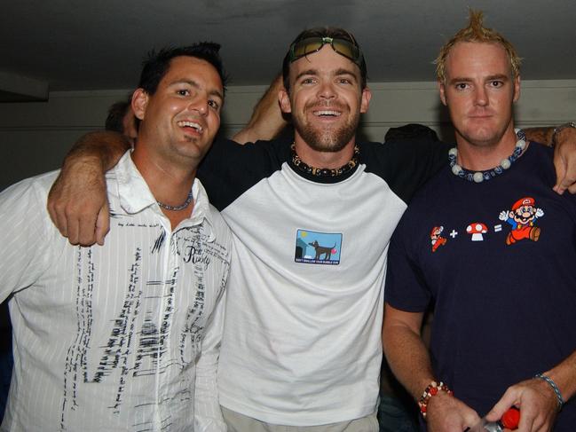Timbo Hughes, Josiah Pit and Jeff Emig at the Embassy Pic Bryan Lynch AD236007
