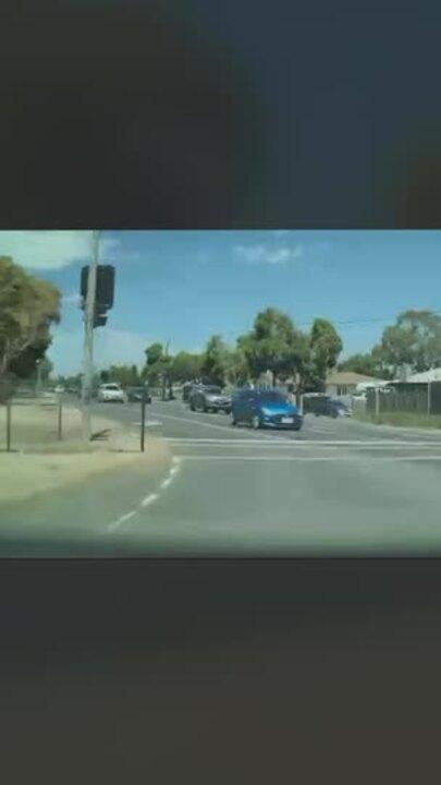 Dash cam: Tesla smashed in Melbourne crash