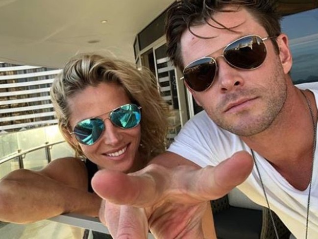 Elsa Pataky and Chris Hemsworth spend as much time as they can in Australia. Picture: Instagram @elsapatakyconfidential