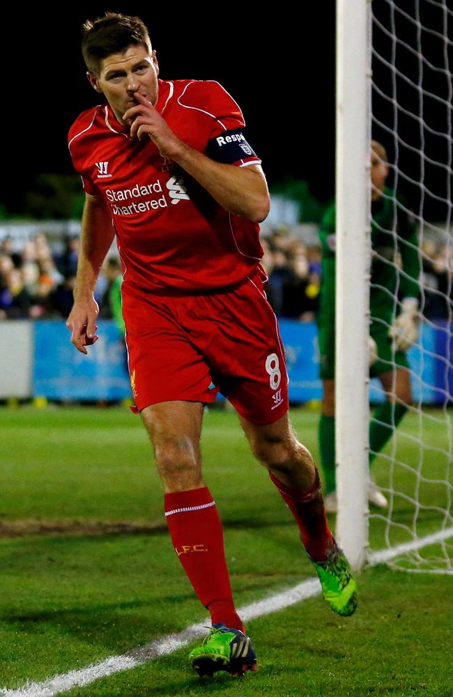 Shhh: Gerrard would bring massive star power to the A-League. Picture: Getty Images