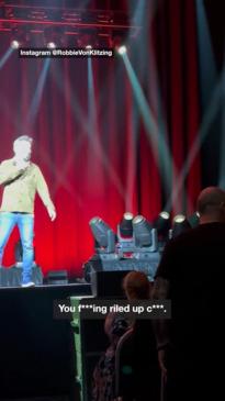 "Fight me": Heckler ejected at Jim Jefferies' Oz show