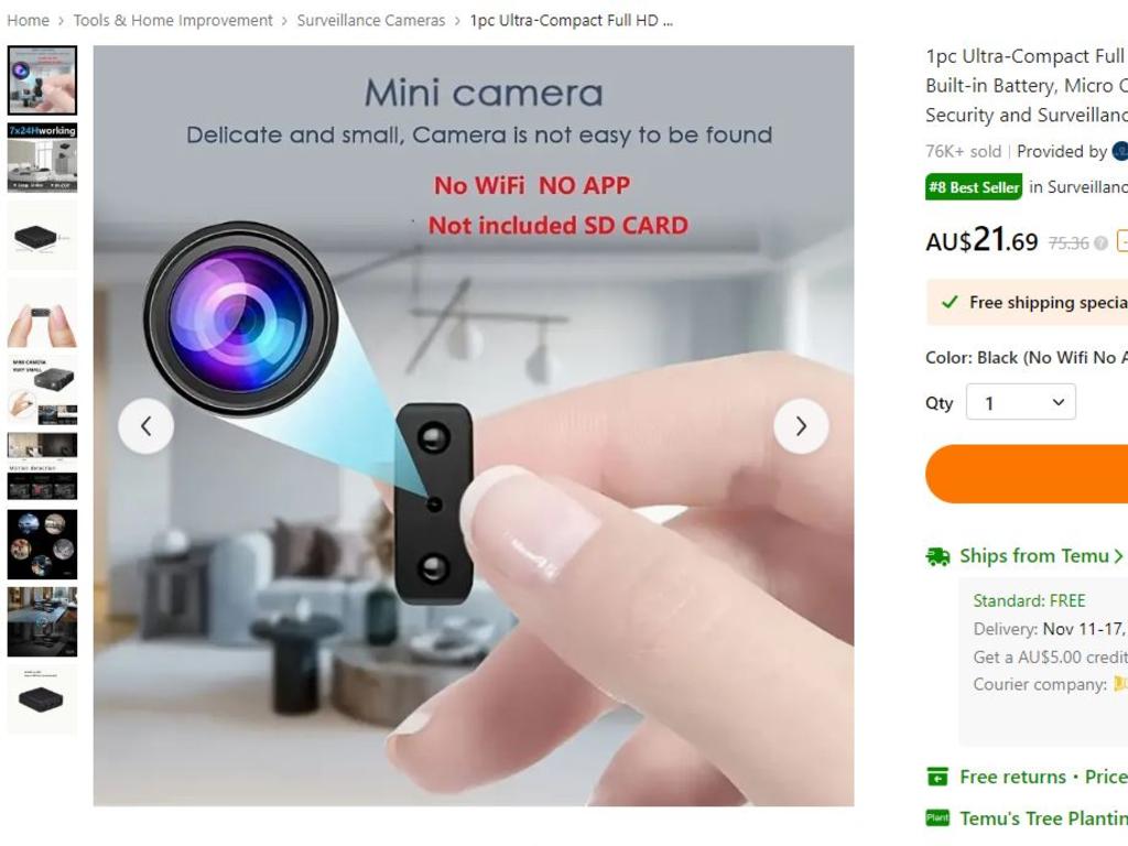 Incredibly tiny hidden cameras are readily available and cheap.