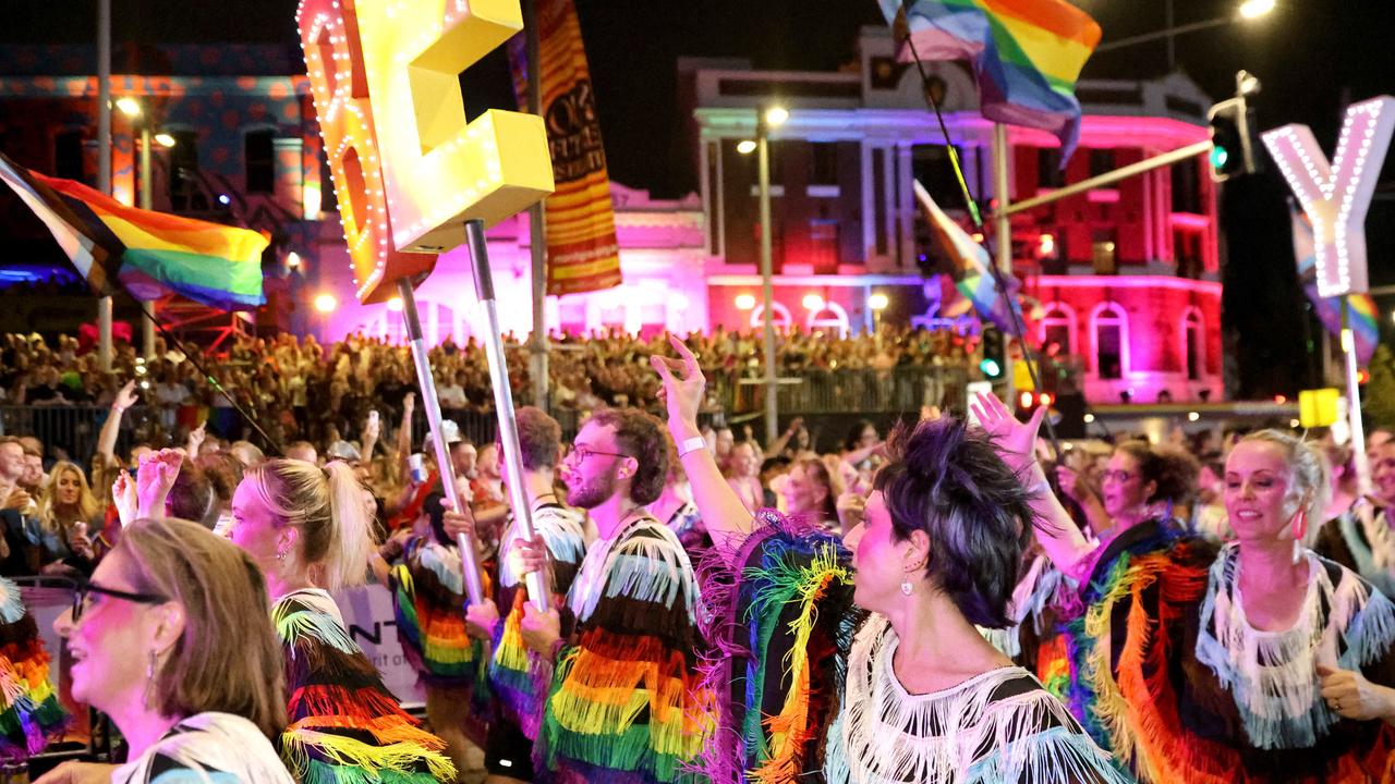 NSW Police could be banned from marching at next year’s Sydney Gay and Lesbian Mardi Gras. Picture: NCA NewsWire / Damian Shaw