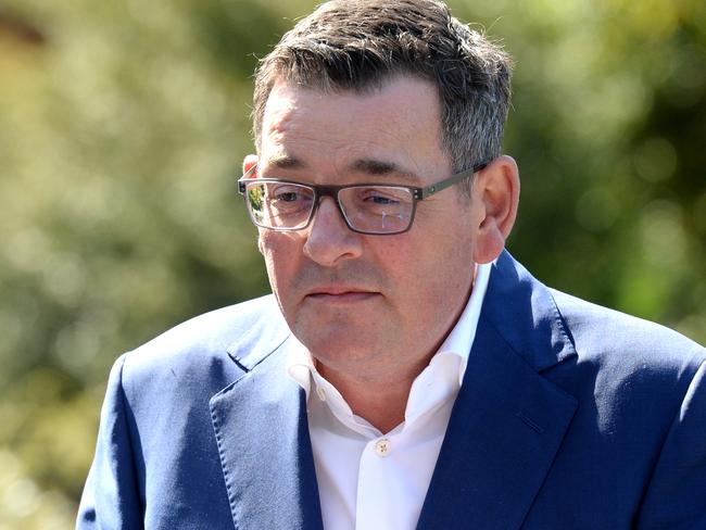 MELBOURNE, AUSTRALIA - NewsWire Photos SEPTEMBER 26, 2023: Victorian Premier Daniel Andrews announces his resignation at Parliament House in Melbourne. Picture: NCA NewsWire / Andrew Henshaw