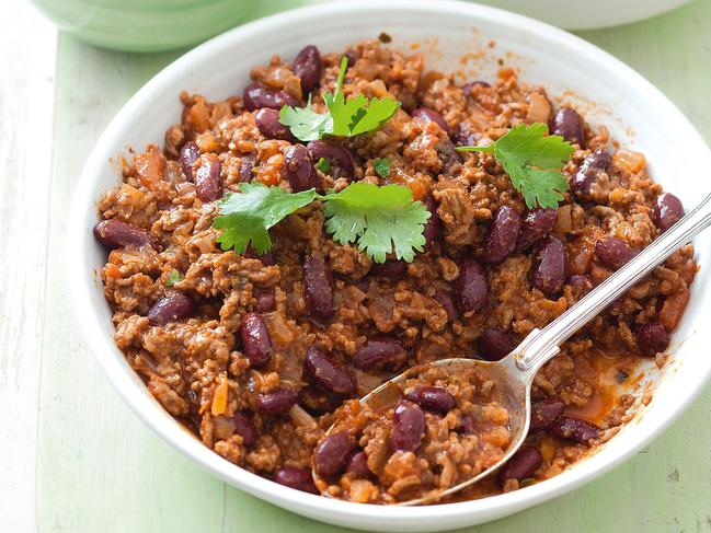 Spicy Mexican mince and rice.